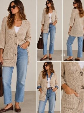 NUDE CARDIGAN S-M by BLU PEPPER